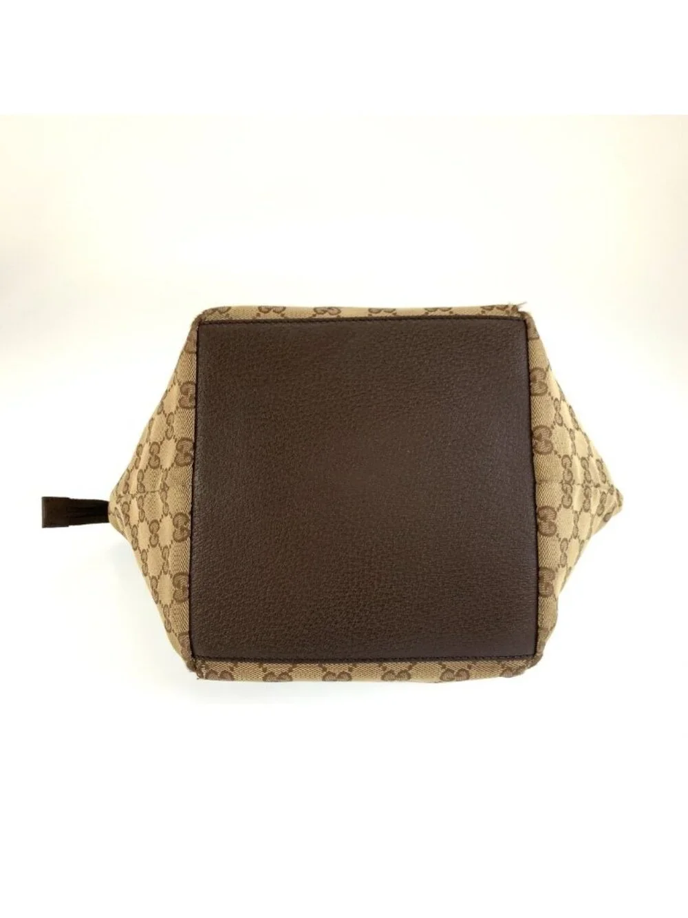 Gucci Sherry Line Beige Brown GG Canvas Tote